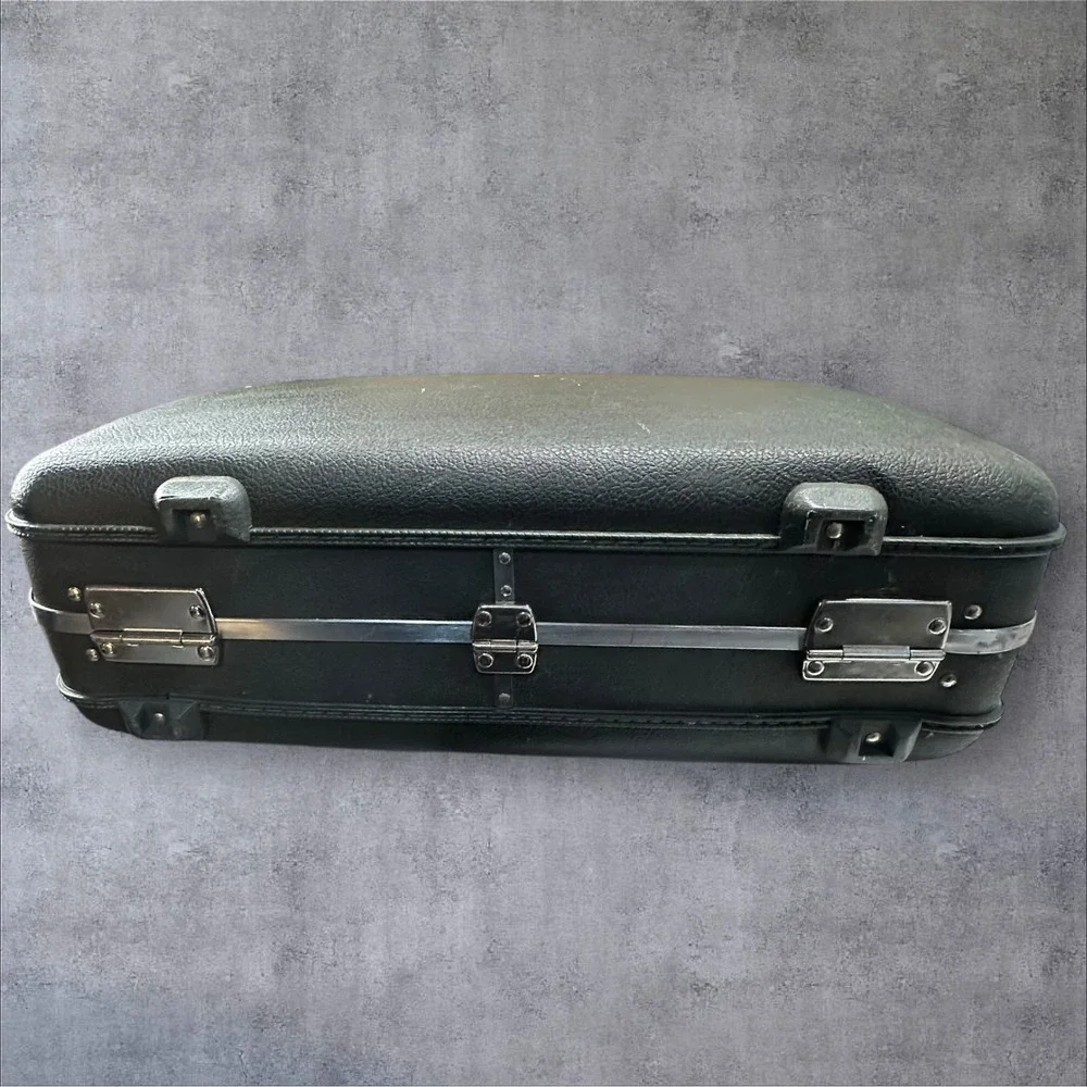 Vintage American Tourister Dark Green Tiara Hard Case‎ Luggage 21 X 15 X 7